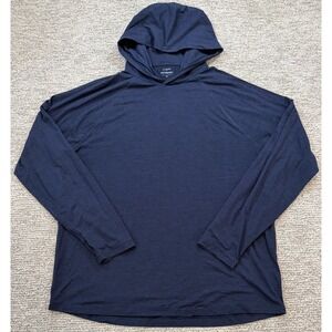 J.‎ Crew Performance Hoodie Mens XL Heather Blue Lightweight Soft